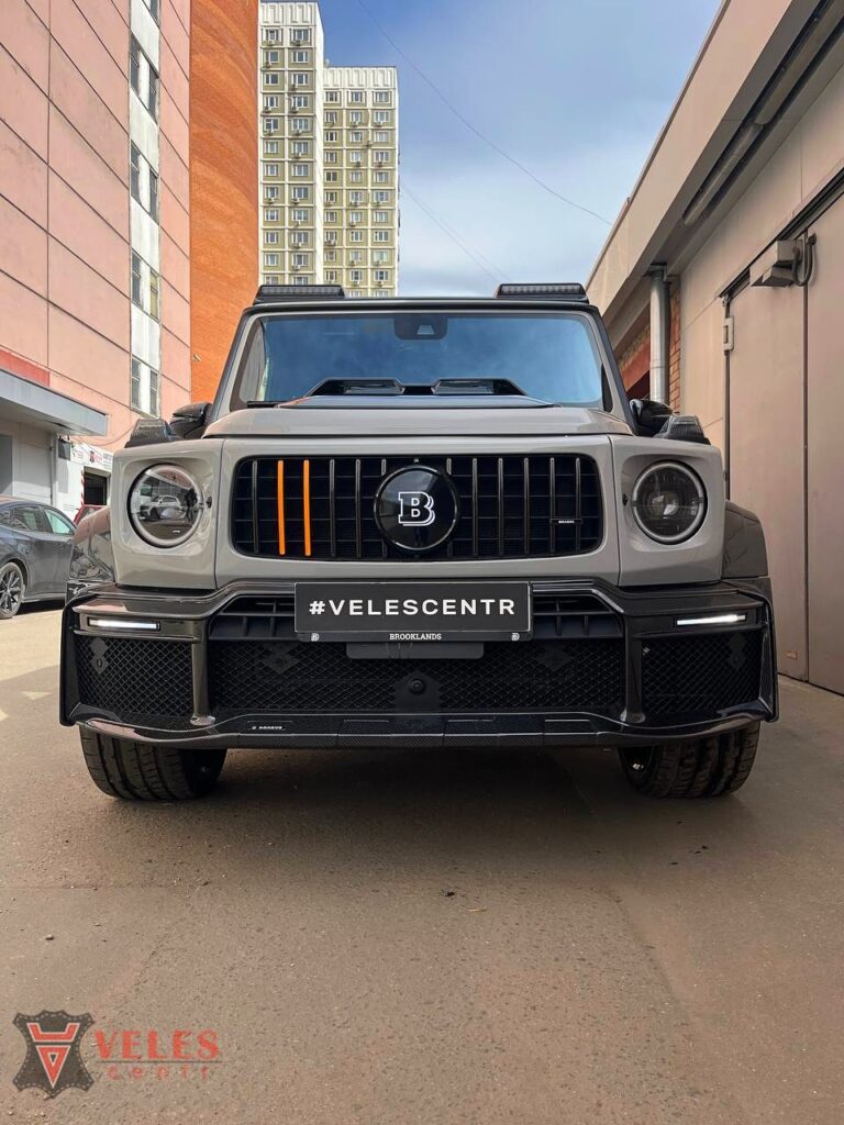 Установка карбонового обвеса на G-class гелик