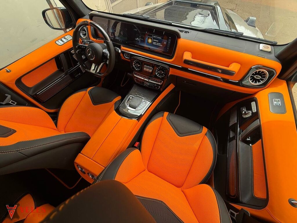 Перешив салона в натуральную кожу G-class
