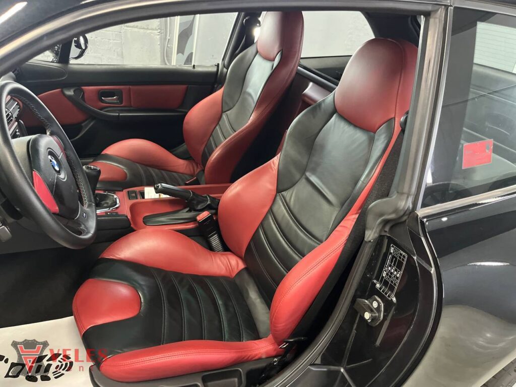 Окрас сидушек BMW 